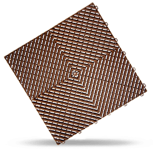 polydal dalle damier marron