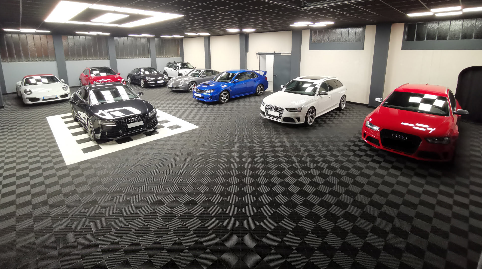 dalle pvc pour showroom