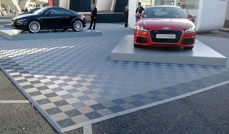 Stand Audi, sol evenementiel polydal