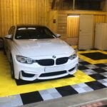 dalles de sol Polydal garage privé BMW M4
