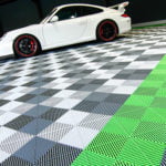 dalles de sol Polydal showroom Porsche