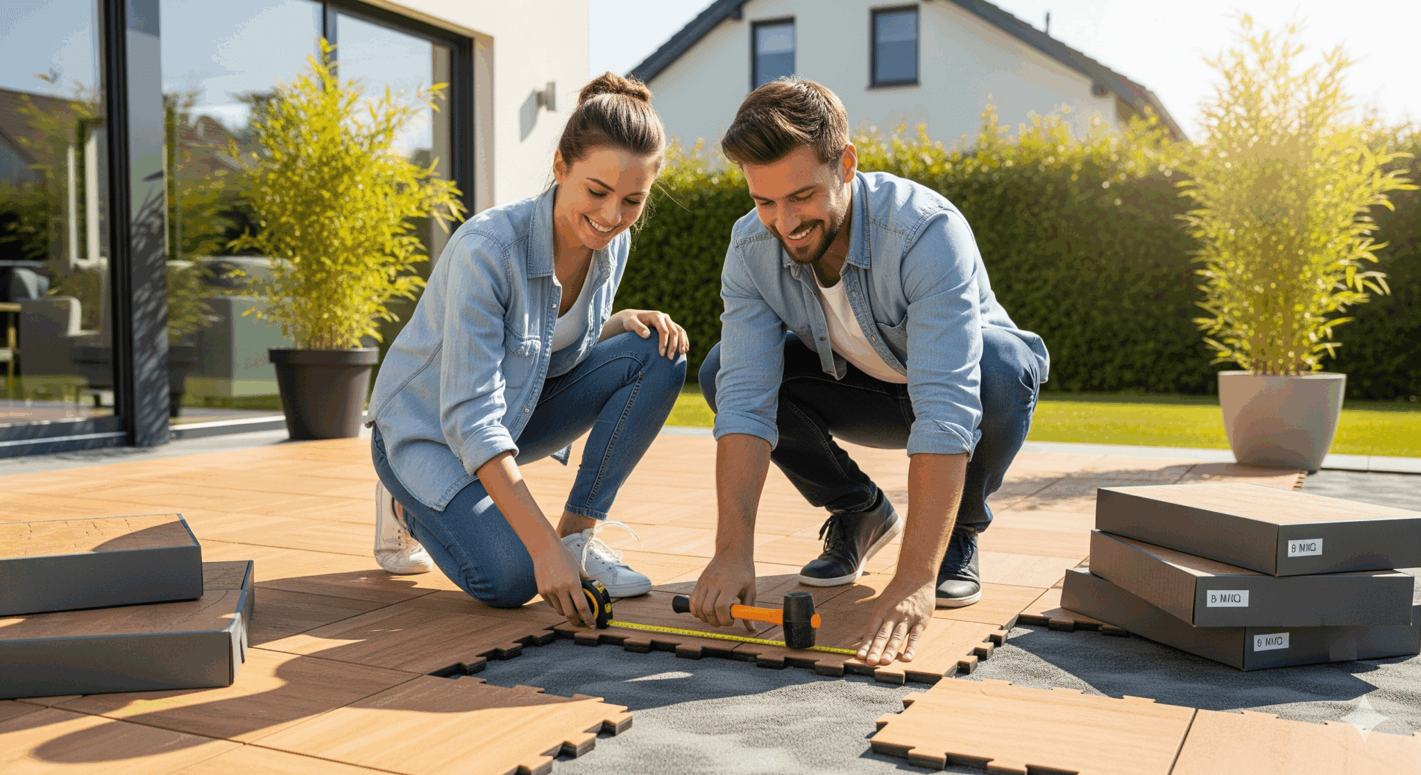 installation dalle clipsable terrasse